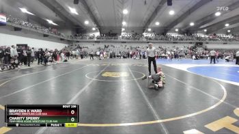 60 lbs Quarterfinal - Brayden K Ward, Columbia Wrestling Club-AAA vs Charity Sperry, Team Grind House Wrestling Club-AAA