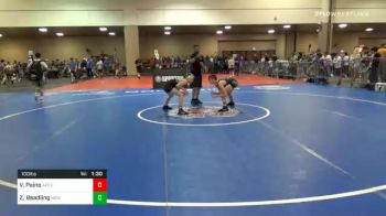 100 lbs Quarterfinal - Zachary Beadling, New Jersey vs Vincent Paino, Apex Wrestling School