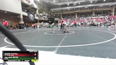 120 lbs Cons. Round 2 - Justin Tuttle, CK Young Lions vs Malakai Reyes, Derby