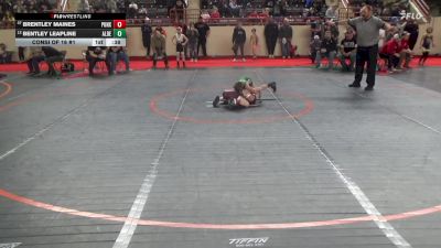 65_B lbs Consi Of 16 #1 - Brentley Maines, Punxsutawney vs Bentley Leapline, Albert Gallatin