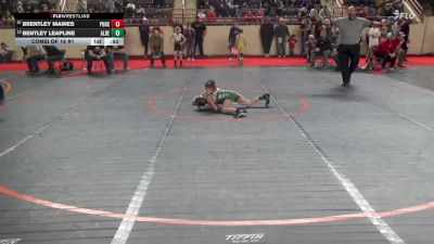 65_B lbs Consi Of 16 #1 - Brentley Maines, Punxsutawney vs Bentley Leapline, Albert Gallatin