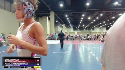 100+106 Round 1 - Doria Hamlet, Williamson County Wrestling Cl vs Natalia Choquegonza, Ponte Vedra Wrestling