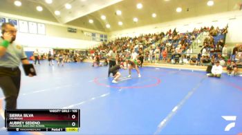 105 lbs Cons. Round 3 - Aubrey Sedeno, Thousand Oaks High School vs Sierra Silva, Calabasas