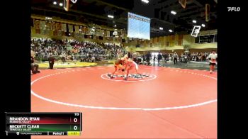 113 lbs Champ. Round 2 - Brandon Ryan, Murrieta Valley vs Beckett Clear, Temecula Valley