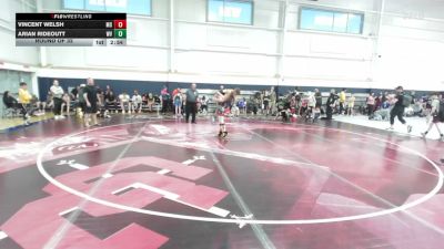 75 lbs Round Of 32 - Vincent Welsh, MD vs Arian Rideoutt, WV