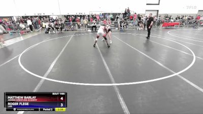 132 lbs Cons. Round 2 - Matthew Barlay, Askren Wrestling Academy vs Roger Flege, LAW