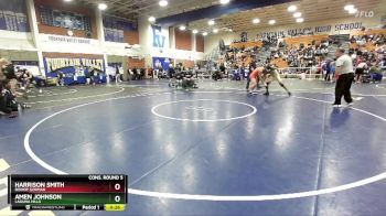 157 lbs Cons. Round 5 - Amen Johnson, Laguna Hills vs Harrison Smith, Bishop Gorman