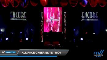 Alliance Cheer Elite - RIOT [2019 Senior Coed - D2 3 Day 2] 2019 Encore Championships Houston D1 D2