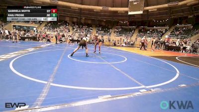 105 lbs Consolation - Gabriela Motte, Tulsa Blue T Panthers vs Kaili Prose, Jay Wrestling Club