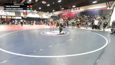 138 lbs Cons. Round 2 - Vince Hernandez, Covina vs Danyel-Omar Garcia, Pacific