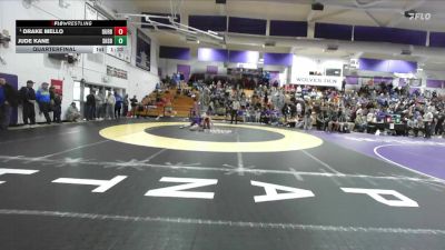 Boys 146 lbs Quarterfinal - Drake Mello, Durham Boys vs Jude Kane, Shasta Boys