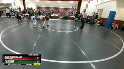 132 lbs Cons. Round 3 - Pj Briggs, Cheyenne East vs Cammeron Blake, Rock Springs