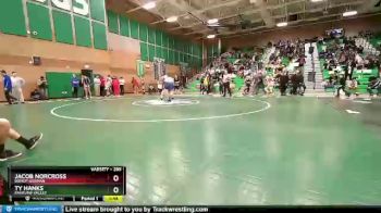 285 lbs Champ. Round 1 - Jacob Norcross, Bishop Gorman vs Ty Hanks, Pahrump Valley