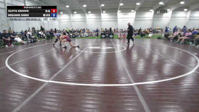 155 lbs Olivya Kroope, Pennsylvania Blue vs Breanne Gibbs, Missouri Blue