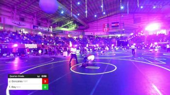 138 lbs Quarterfinal - Josiah Gonzales, Fort Lupton WC vs Tegan Ray, DC Elite