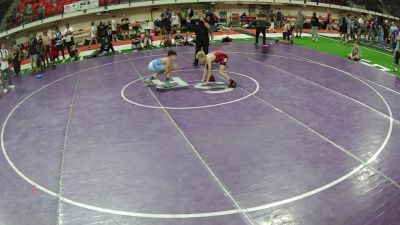 92 lbs Champ. Rd Of 16 - Keller Watt, Montana vs Hatchet May, Hawaii