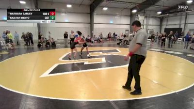 105 lbs 1st Place Match - Kailyah Bento, Cheyenne East vs Barbara Earley, Kimball