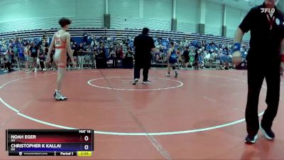 114 lbs Cons. Round 2 - Noah Eger, OH vs Christopher K Kallai, OH