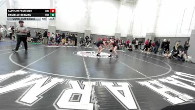109-117 lbs Cons. Sub-semis - Alinnah Plummer, Uintah vs Danielle Seaman, Tooele
