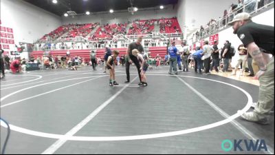 49 lbs Consi Of 8 #2 - Jace Bailey, Harrah Little League Wrestling vs Deacon Stockbridge, Lexington Wrestling Club