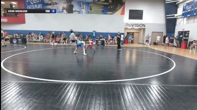 92 lbs Benex Velasco, North Carolina Blue vs John Weinlein, Tennessee