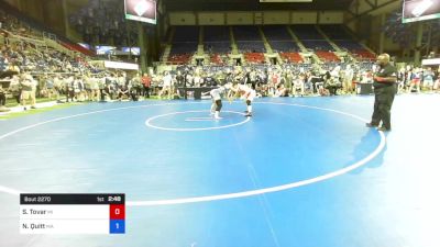 138 lbs Rnd Of 64 - Sienna Tovar, Michigan vs Nora Quitt, Massachusetts