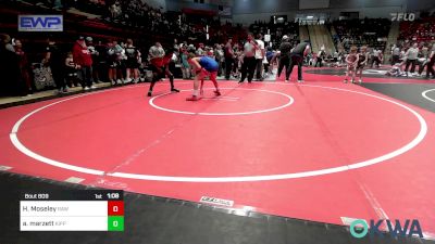 106 lbs Round Of 16 - Hudson Moseley, Raw Wrestling Club vs Ashton Marzett, KIPP TULSA