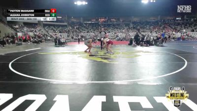 G6A-155 lbs Semifinal - Payton Maggard, OWASSO (Girls) vs Aleana Johnston, DEER CREEK (ED) (Girls)