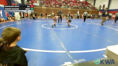 55-58 lbs Rr Rnd 2 - Makinleigh Mock, Blackwell Wrestling Club vs Dominic Maguire, Skiatook Youth Wrestling