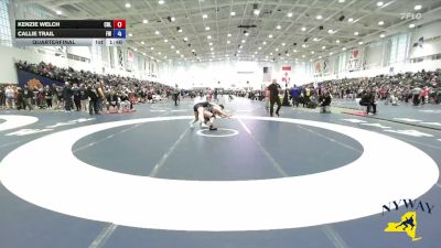 138 lbs Quarterfinal - Callie Trail, Fulton Wrestling vs Kenzie Welch, Club Not Listed
