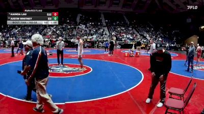 165-5A 5th Place Match - Justin Whitney, Habersham Central Hs vs Kainoa Lau, Glynn Academy