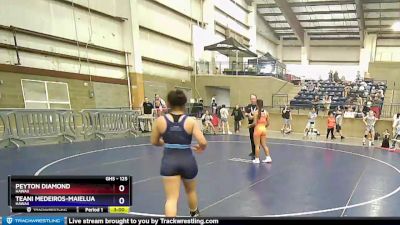 125 lbs Semifinal - Peyton Diamond, Hawaii vs Teani Medeiros-Maielua, Hawaii