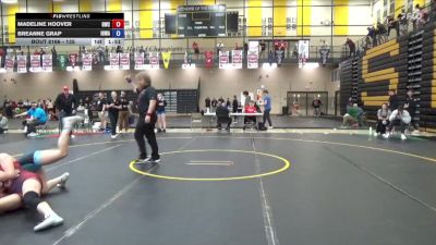 135 lbs 4th Place Match - Madeline Hoover, Riverhawk Wrestling Club vs Breanne Grap, Iowa