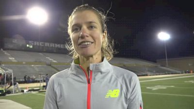 Kim Conley after crushing Olympic standard at Pacific Pursuit