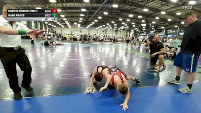 85 lbs Quarterfinal - Griffin Doroshenko, Mat Assassins Black - EL vs Gabe Peace, Quest School Of Wrestling ES - EL