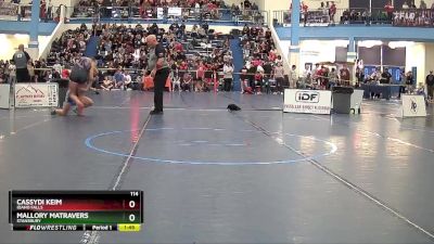 114 lbs Champ. Round 1 - Mallory Matravers, Stansbury vs Cassydi Keim, Idaho Falls