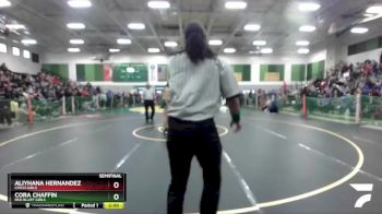 Girls 127 lbs Semifinal - Aliyhana Hernandez, Chico Girls vs Cora Chaffin, Red Bluff Girls