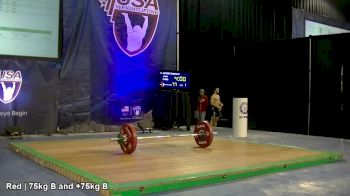 USAW American Open Championships W 75kg Session B Clean & Jerk