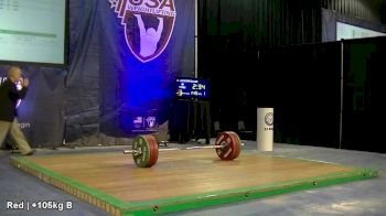 USAW American Open Championships M 105+kg Session B Clean & Jerk