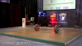 USAW American Open Championships M 94kg Session B Snatch