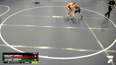 110 lbs Quarterfinal - Zachary Weeman, New Prague Wrestling vs Emiliano Carrillo, Minnesota