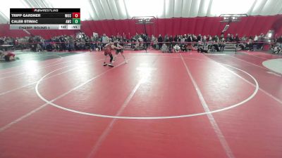 14U Boys - 132 lbs Champ. Round 1 - Caleb Stimac, Antigo Wrestling Club vs Tripp Gardner, Wisconsin