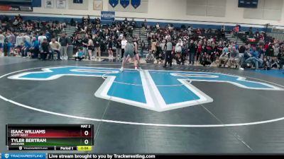 132 lbs Cons. Round 2 - Isaac Williams, Scott West vs Tyler Bertram, Andover