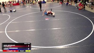 106 lbs 5th Place Match - Jack Grygelko, APEX WRESTLING vs Logan Gregerson, Minnesota