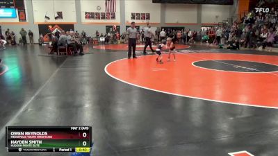 PW-6 lbs Semifinal - Owen Reynolds, Mediapolis Youth Wrestling vs Hayden Smith, Hudson Pirate Elite