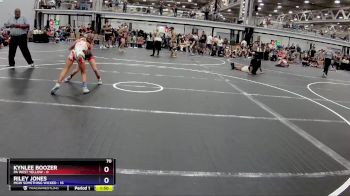 70 lbs Finals (2 Team) - Kynlee Boozer, PA West Yellow vs Riley Jones, MGW Something Wicked