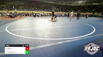 98 lbs Round Of 16 - Caysen Wahl, Bristow Youth Wrestling vs Cash Province, Deer Creek Wrestling Club