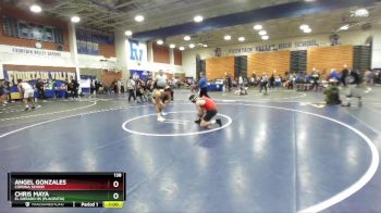 138 lbs Cons. Round 1 - Chris Maya, El Dorado HS (Placentia) vs Angel Gonzales, Corona Senior