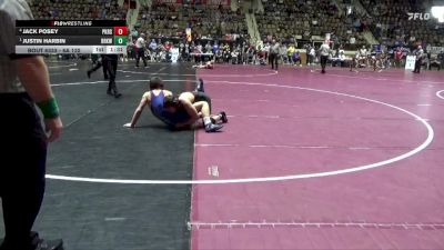 6A 132 lbs Semifinal - Justin Harbin, Brookwood Jr-Sr vs Jack Posey, Pike Road School