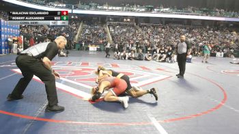 6A 126 lbs Cons. Semi - Robert Alexander, White Oak High School vs Malachai Esclamado, St. Stephens High School